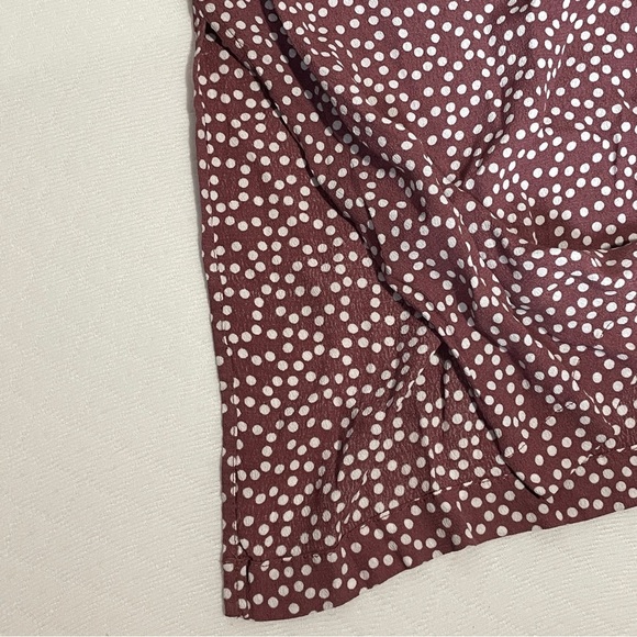 Express Mauve Midi Polka Dot Skirt Women’s size XL - Picture 4 of 8
